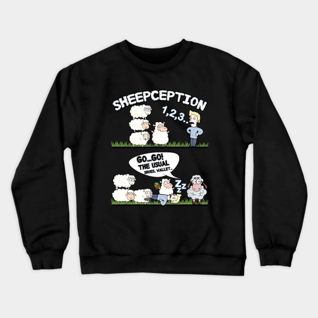 Sheepception Crewneck Sweatshirt by RailoImage